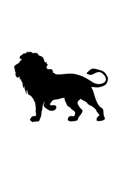 Aslan Kral Sticker Etiket 17Cm