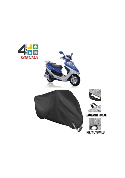 Kanuni Trex 150 Motosiklet Brandası ( Kilit Uyumlu - Siyah