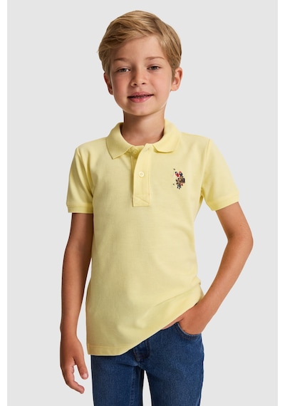 U.S. Polo Assn. Erkek Çocuk Açık Sarı Tişört Basic 50325608-vr004 Acık Sarı