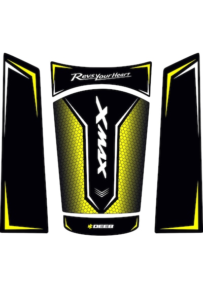 Yamaha Xmax Uyumlu Deeb Iron Tank Pad - Sarı