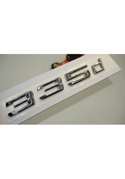 Bmw 335D Bagaj Krom Metal 3M 3D Yazı Logo (528112324)