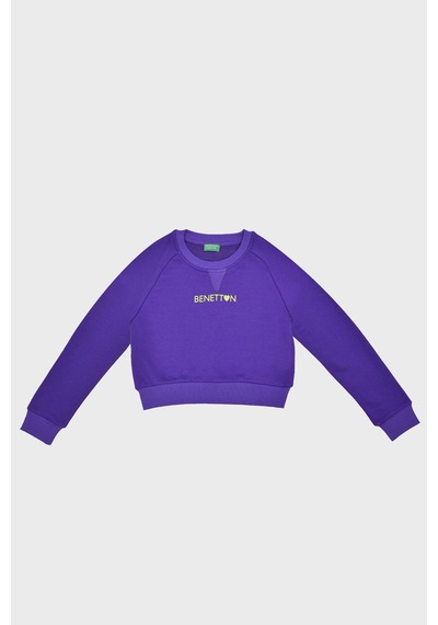 United Colors Of Benetton Kız Çocuk Sweat Bntg21543 Mor Mor