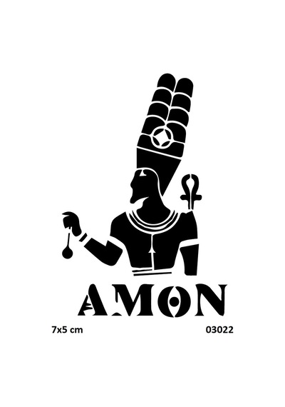 Airbrush Tattoo Antik Mısır Tanrı Amon-ra Yapışkanlı Stencil Süsleme Ve Boyama Kalıbı