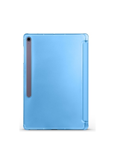 Galaxy Uyumlu  Tab S10 Fe Plus Frm Smart Cover Kalem Bölmeli Standlı 1-1 Kılıf - Pembe Arka Kapak