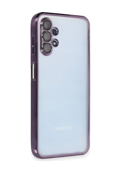 Samsung Uyumlu Galaxy A13 4g Kılıf Razer Lensli Silikon - Mor 0.2M-Çok Renkli