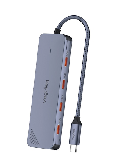 Veggieg 4 Portlu 10gbps Type-c To 4 Usb-c 3.2 Gen2 Type-c Çoklayıcı Dönüştürücü Hub