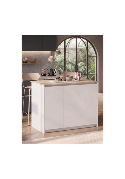 Masal Dolaplı Mutfak Adası 3 Kapaklı Çok Amaçlı Dolap Beyaz & Traverten Beyaz-traverten - 903707108 Beyaz-traverten Masal Dolaplı Mutfak Adası 3 Kapaklı Çok Amaçlı Dolap Beyaz & Traverten Beyaz-traverten - 903707108 Beyaz-traverten