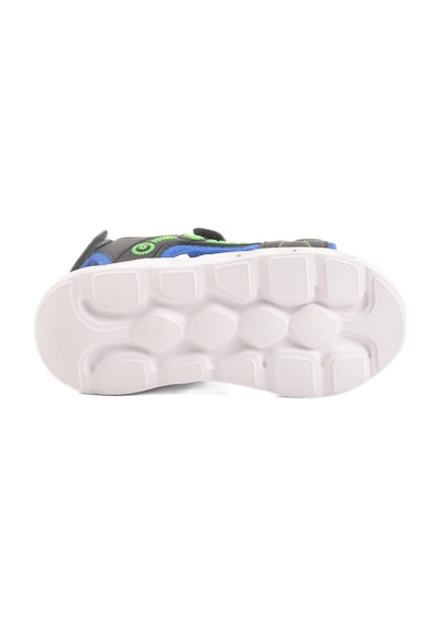 Siyah Saks Cırtlı Işıklı Erkek Çocuk Spor Sandalet 018125 P Siyah-saks