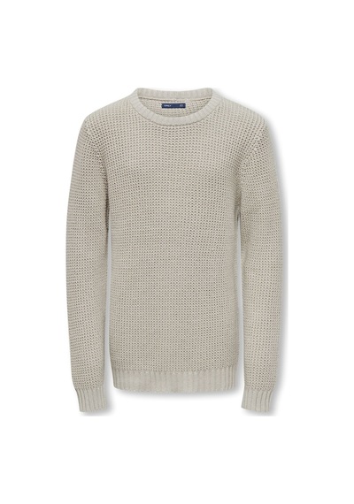 Only Kobjacob L/s Crew Neck Knt Kız Çocuk Gri Kazak - 15298899