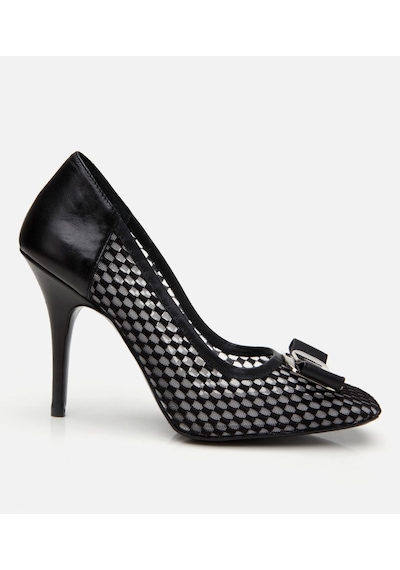 Hotiç Kadın Siyah Fileli Stiletto 01ayh308790a100 Siyah-black Siyah