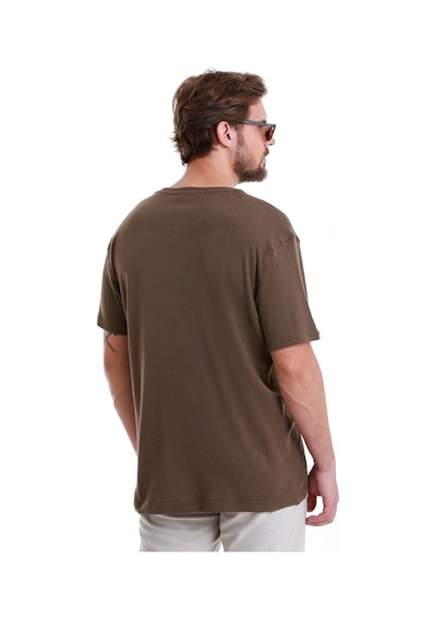 Hatemoğlu Kahverengi Regular Fit Düz Bisiklet Yaka Keten Tişört 35102024c012 008 Kahverengi Hatemoğlu Kahverengi Regular Fit Düz Bisiklet Yaka Keten Tişört 35102024c012 008 Kahverengi