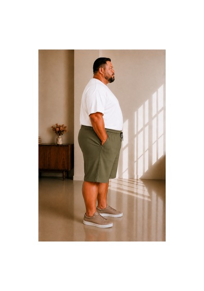 Sngl Tekstil Erkek Büyük Beden Kapri 3xl 4xl 5xl 6xl 7xl 8xl 9xl Yeşil