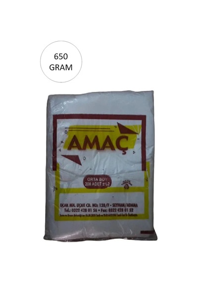Hubrendy Tedarik Şeffaf Hışır Atlet Poşet Orta Boy 27x47 Cm 650 Gr 1 Paket-takriben 200 Adet