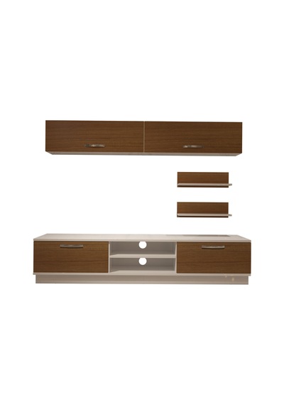 Decoraktiv Eko 5b Mdf Dvd Tv Ünitesi Tv Sehpası - Beyaz Ceviz Beyaz - Ceviz