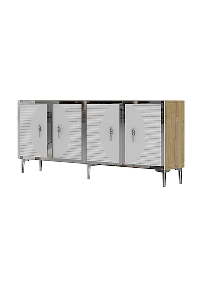 Ka1801dbs Tuna Konsol, Tv Sehpası Safirmeşe-beyaz-sılver 180cm Safirmeşe-beyaz-sılver Ka1801dbs Tuna Konsol, Tv Sehpası Safirmeşe-beyaz-sılver 180cm Safirmeşe-beyaz-sılver