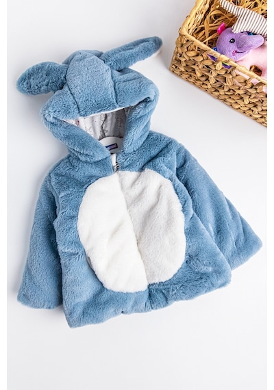 Baby&Kids Tavşan Kulaklı Welsoft Peluş Çocuk Mont 001