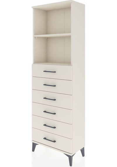 Arges Dolap 2 Raflı 6 Çekmeceli 60x30x182 Aytaşı-aytaşı Aytaşı