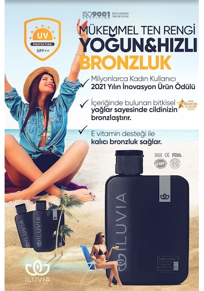 İluvia Bronzlaştırıcı Güneş Yağı 100 ML