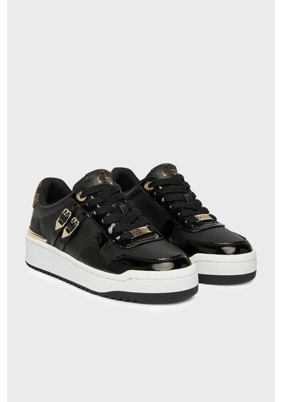 Guess Maggnet Logolu Sneaker Ayakkabı Flfmagele12 Kadın Ayakkabı Flfmag Ele12 Black Siyah
