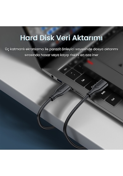 Veggieg Usb-a Male To Male Uzatma Usb 3.0 Kablo 5 Metre