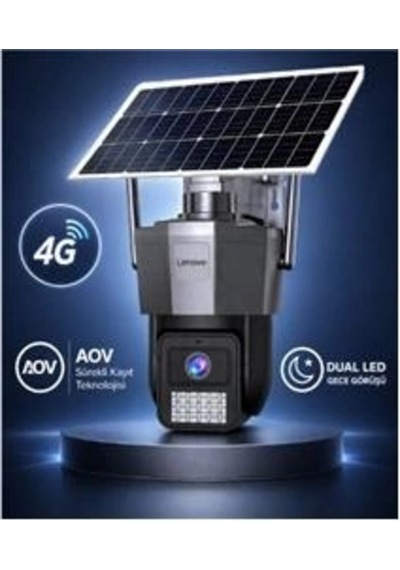 Lenovo X6t-4g 3mp Aov Smart Tek Kamera 4g Solar Kamera Kdo