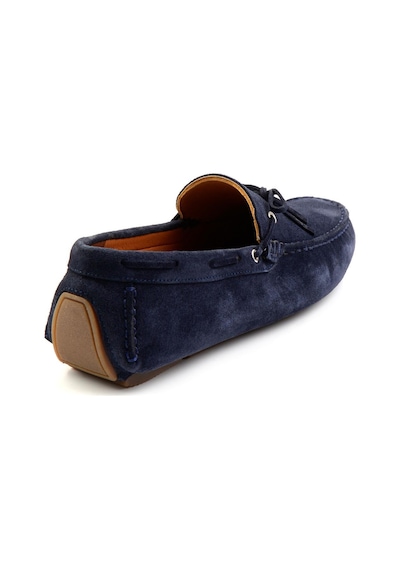 Bambi Lacivert Hakiki Deri Erkek Loafer Ayakkabı E01547070102 Lacivert