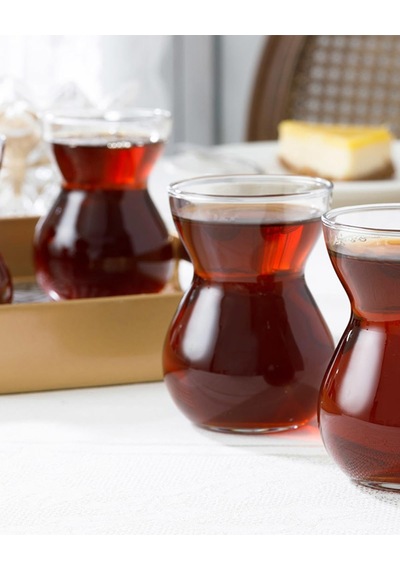English Home Etnik Cam 6'li Çay Bardağı 140 Ml Çok Renkli
