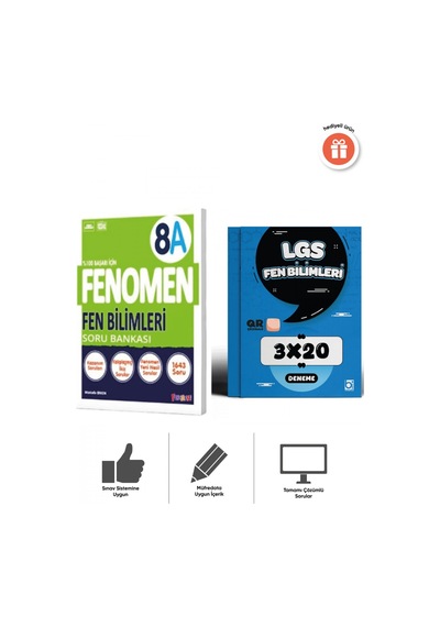 Fenomen 2027 8. Sınıf Fen Bilimleri A Soru Bankası Ve 3x20 Deneme Bigelio Yayıncılık