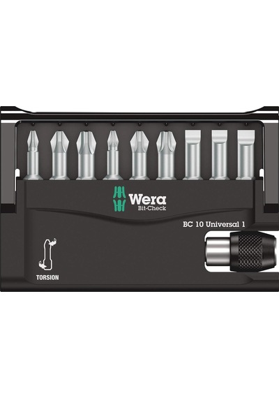 Wera Uç Çeşitleri, Bit-check, 10 Universal 1, 10 Parça, 050561610