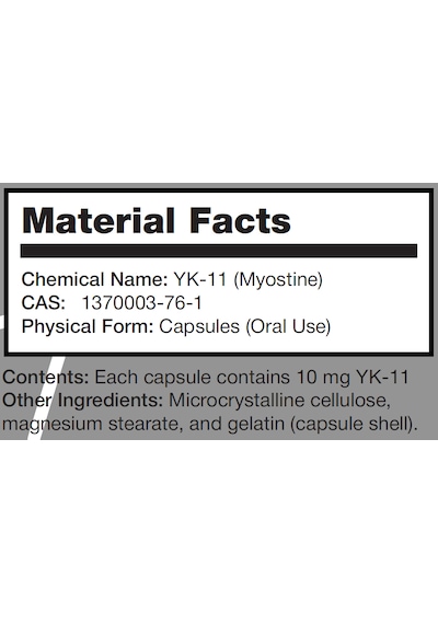 Yk-11 10 Mg Myostatın 30 Kapsül Aromasız