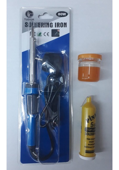 Tudor Lehim Havya Kalem Havya 80 W+Lehim Pasta 3 Lü Set