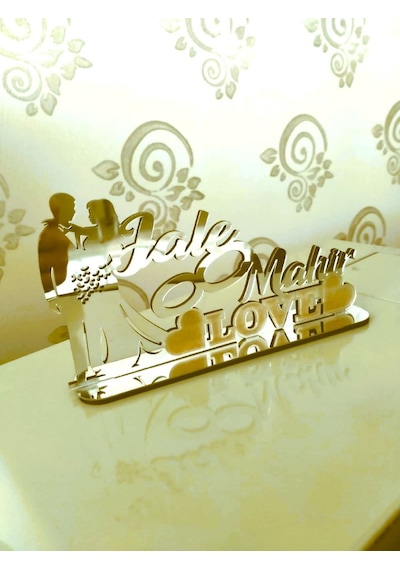 Masa İsimliği Gelin Damat Kişiye Özel