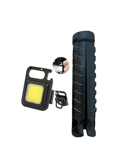 Mepa Gold Silver Gs-465 Tripotlu Usb Şarj Edilebilir Cep Feneri Najmaddin Standart