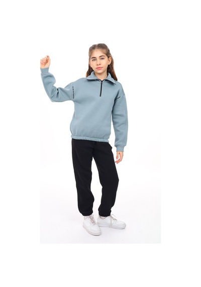 Toontoy Kids Toontoy Kız Çocuk 2'li Takım Baskılı Balıkçı Yaka Fermuarlı Sweatshirt & Beli Paçası Lastikli Cepli Jogger Eşofman Altı - Renk Bloklu 3 İplik Şardonlu Mint Toontoy Kids Toontoy Kız Çocuk 2'li Takım Baskılı Balıkçı Yaka Fermuarlı Sweatshirt & Beli Paçası Lastikli Cepli Jogger Eşofman Altı - Renk Bloklu 3 İplik Şardonlu Mint