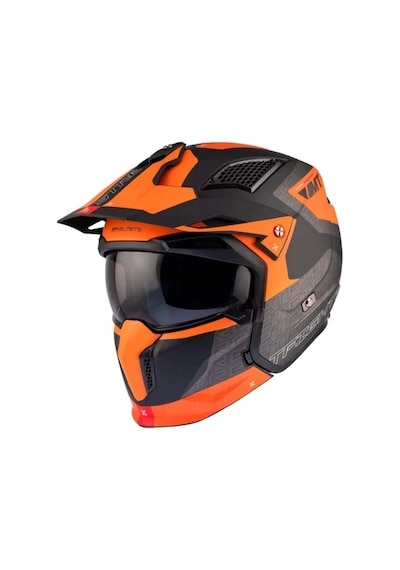 Mt Helmets Streetfighter Sv S Totem B4 Motosiklet Kaskı Mat Turuncu