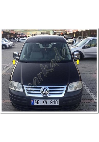 Woc Chrome Vw Caddy Krom Ayna Kapağı 2004-2014 2 Parça Abs  Krom