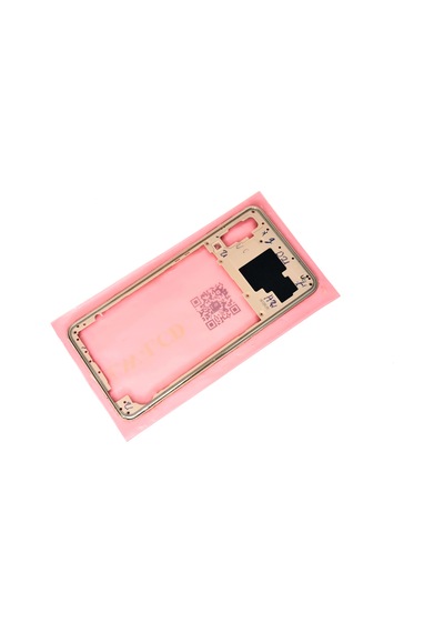 Samsung Galaxy A7 A750 2018 Uyumlu Full Kasa Arka Kapak Batarya Kapağı - Gold Çok Renkli