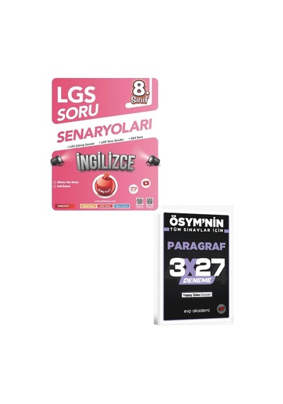 Nartest 2027 8. Sınıf Lgs Soru Senaryoları İngilizce+ Evp Akademi Paragraf