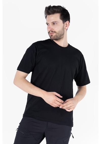 T-shirt Bisiklet Yaka %100 Pamuk Siyah