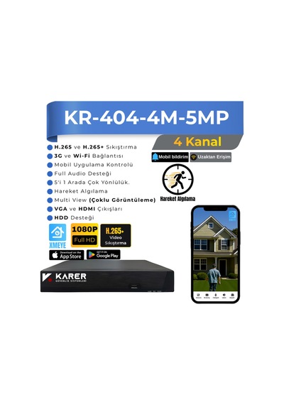 1 Kameralı Güvenlik Kamera Seti 2mp 1080p Full Hd Ahd 320gb Hdd, Renkli Gece Görüşü, Yüz Ve Araç A