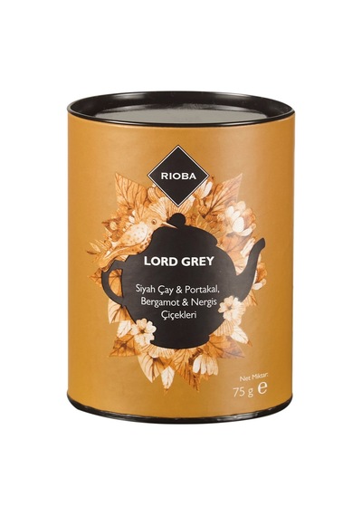 Rıoba Lord Grey Çay 75 G - Yoğun Ve Aromatik Earl Grey - 3 Adet Tarı
