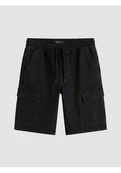 Lcw Jeans Siyah Regular Fit Erkek Jean Şort