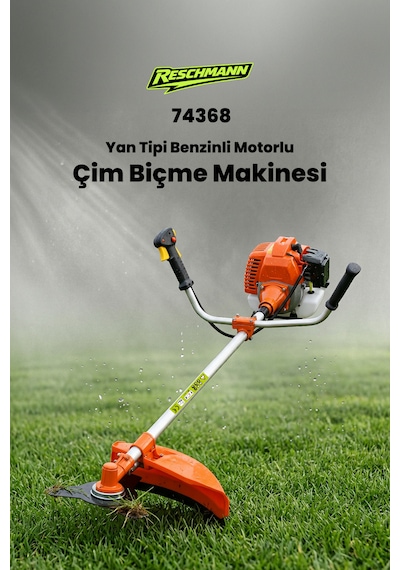 Reschmann R-74368 2.2 HP Profesyonel Yan Tipi Benzinli Ot ve Çalı Tırpanı
