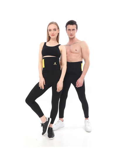 Sh Mağazacılık Unisex Termal Terleten  Sarı  Bel Korse Kemer Sarı