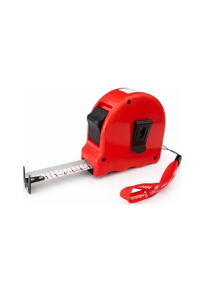 Çift Stoplu 10 Metre Şerit Metre 25 Mm Genişlik Dayanıklı Gövde Hassas Ölçüm Profesyonel 0 - 300 MM