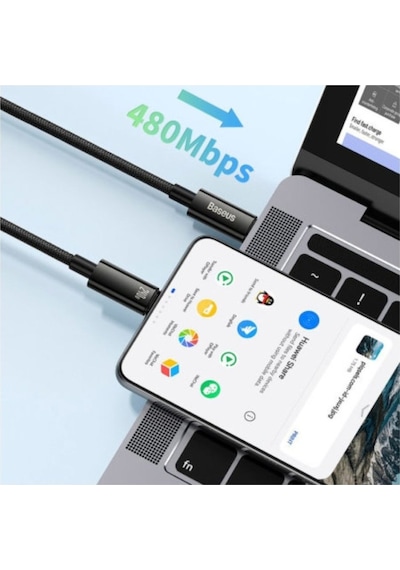 Baseus Tungsten Gold 240w Pd 3.1 Type-c To Type-c Kablo 1m Macbook, Telefon Ve Tablet Uyumlu