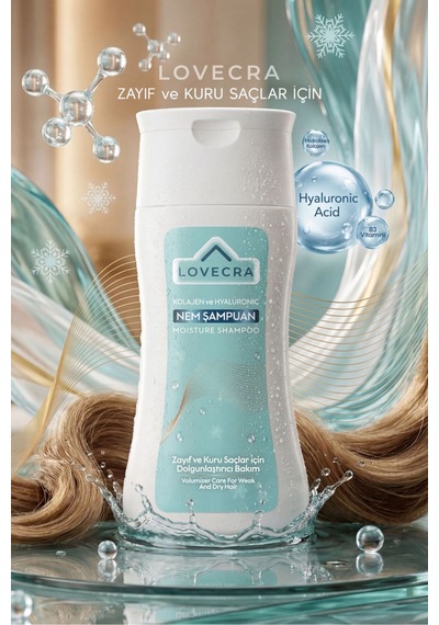 Kolajen Ve Hyaluronic Nem Şampuan Zayıf Kuru Saçlar İçin Dolgunlaştırıcı Bakım Ve Nem 250 Ml Kuru
