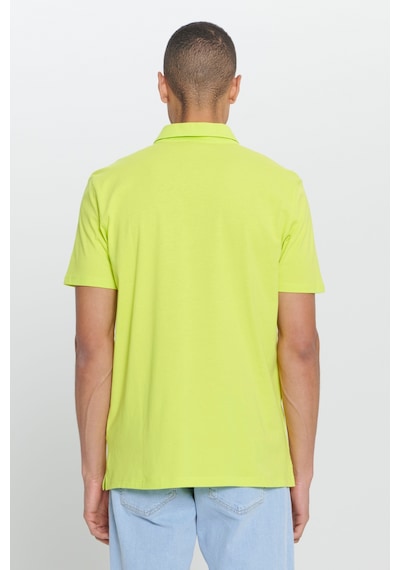 AC&Co / Altınyıldız Classics Erkek Sarı Standart Fit Normal Kesim Baskılı Polo Yaka Tişört Sarı
