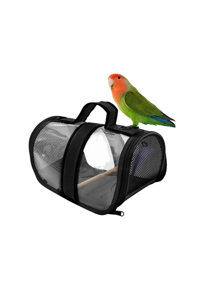 Markapet Tünekli Kuş Taşıma Çantası 20-30 Cm Siyah Markapet Tünekli Kuş Taşıma Çantası 20-30 Cm Siyah