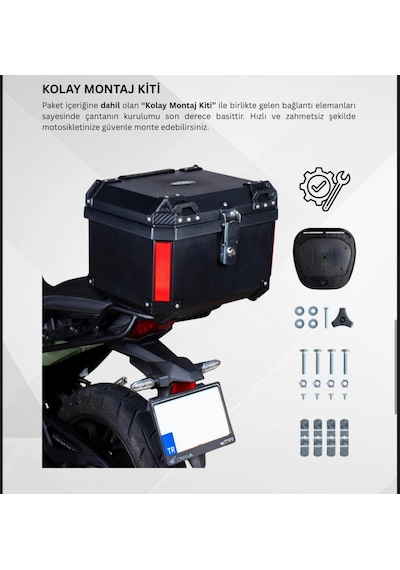 Rexx 60 Litre Abs Motosiklet Arka Çanta - 04-renkli Çok Renkli